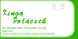 kinga polacsek business card